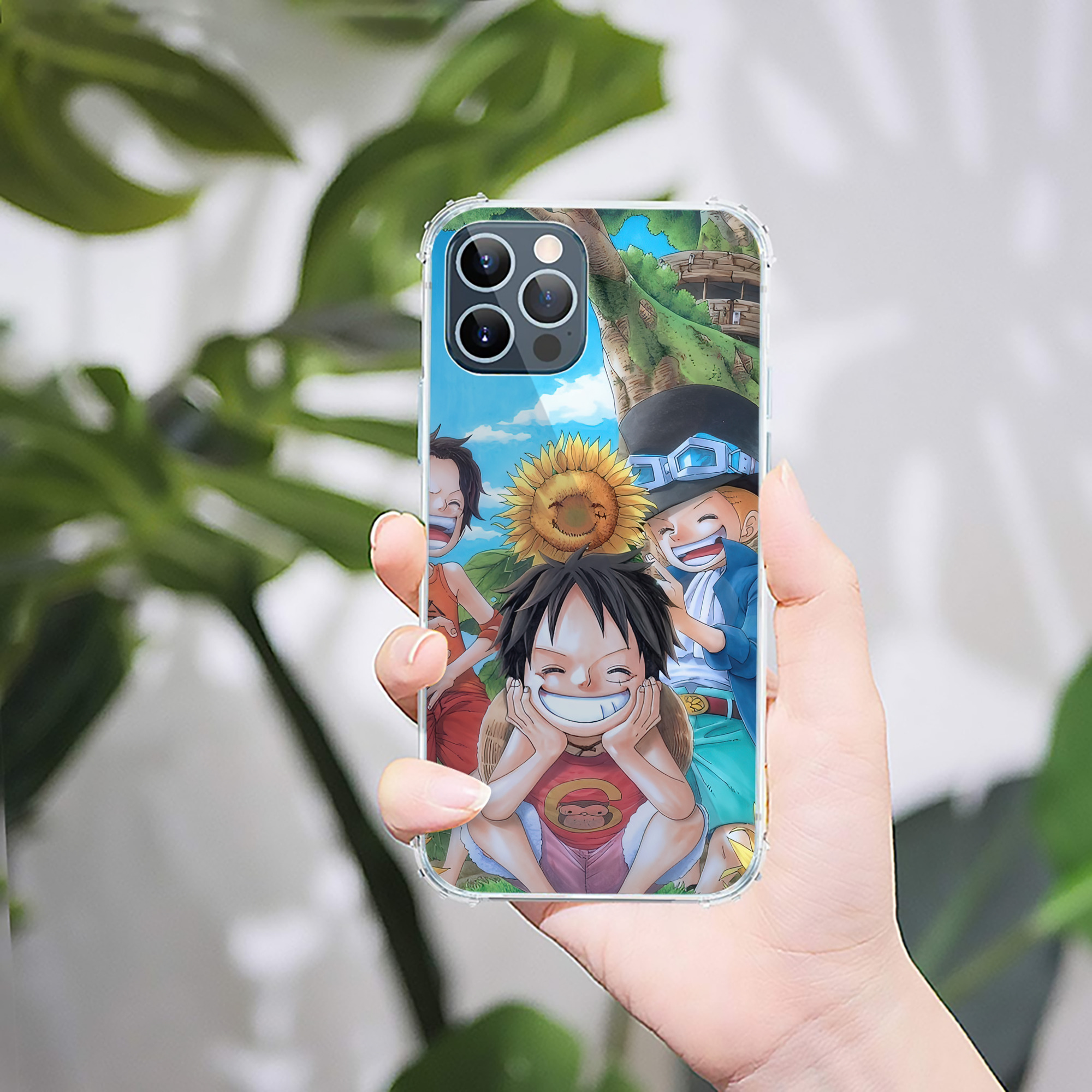 （画像用） ワンピース ONE PIECE 【iPhone 12シリーズ対応】透明スマホケース（クリアソフトケース）